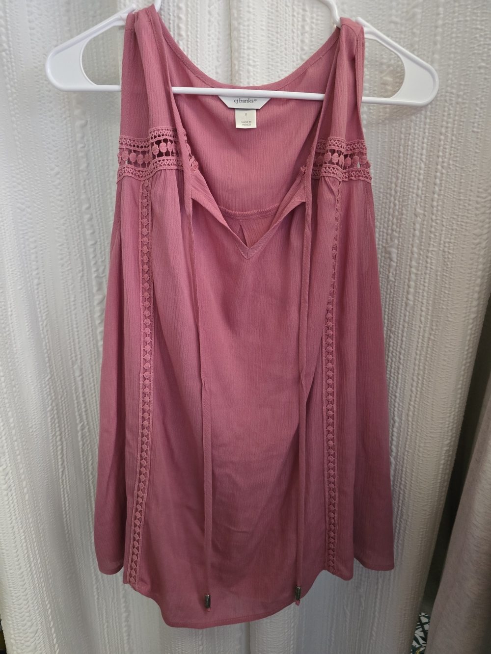 Womens Size X CJ Banks Pink Women's Top